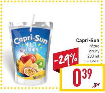 Capri Sun N Poj Ml V Akcii Zlacnene Sk