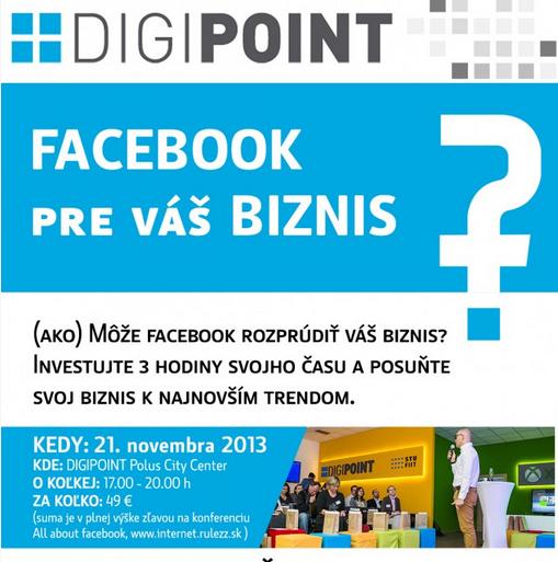 Facebook pre váš biznis v DIGIPOINTe