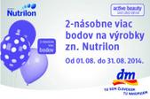 2-násobne viac bodov na výrobky zn. Nutrilon