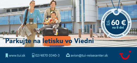 PARKUJTE NA LETISKU VO VIEDNI