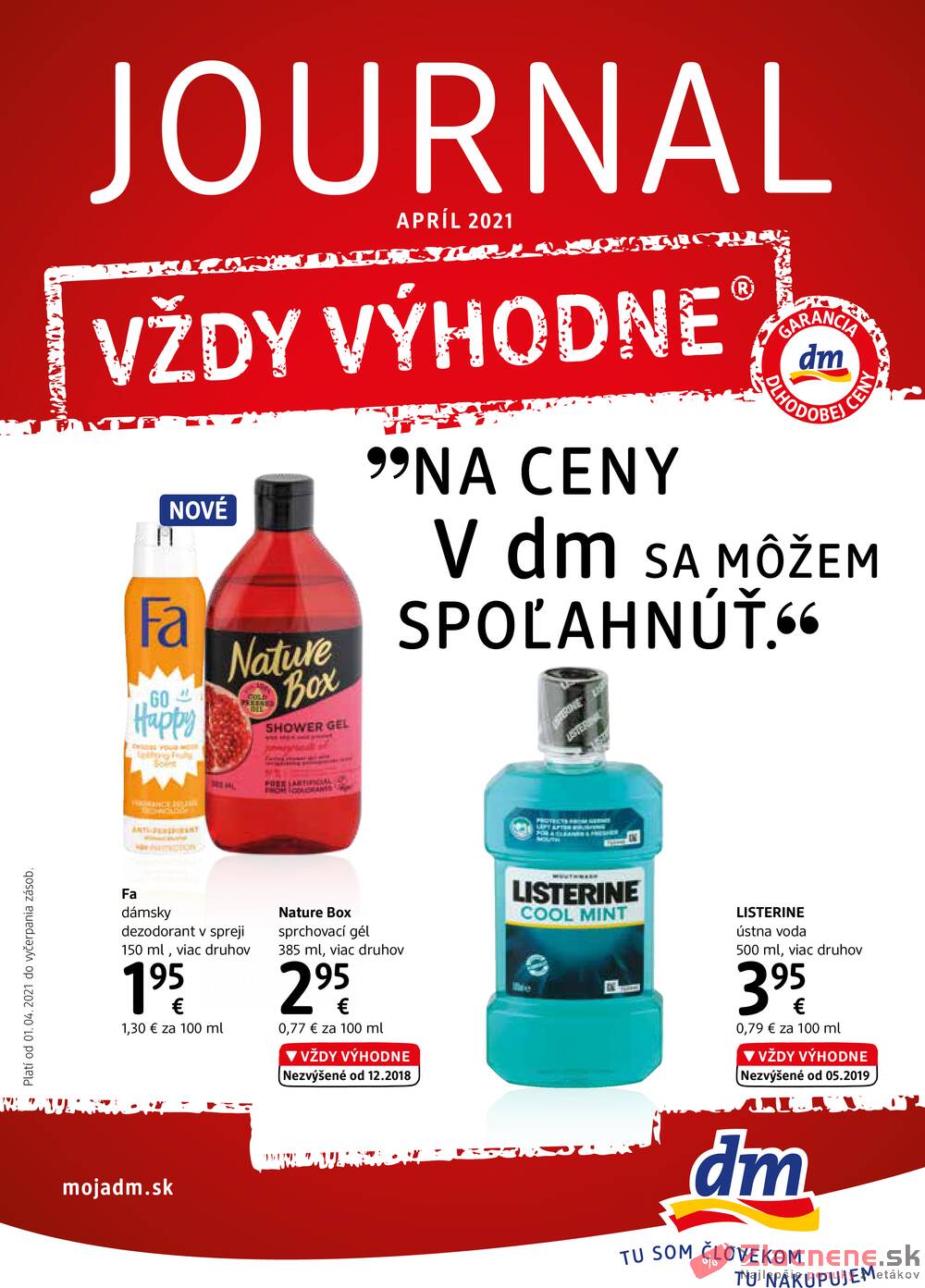 Leták dm drogerie markt - DM drogerie od 1.4. do 30.4.2021 - strana 1 Leták dm drogerie markt - DM drogerie od 1.4. do 30.4.2021 - strana 1