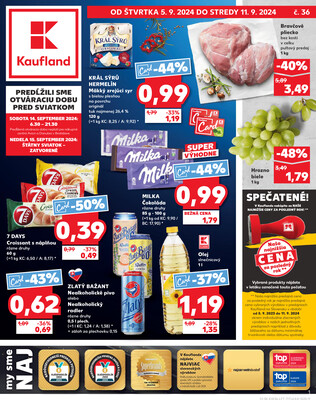 Leták Kaufland 5.9. - 11.9. - Kaufland (Harmincova, Bratislava - Dúbravka)