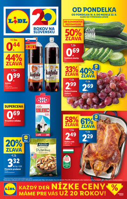 Leták Lidl Pondelok od 16.9. do 22.9.2024