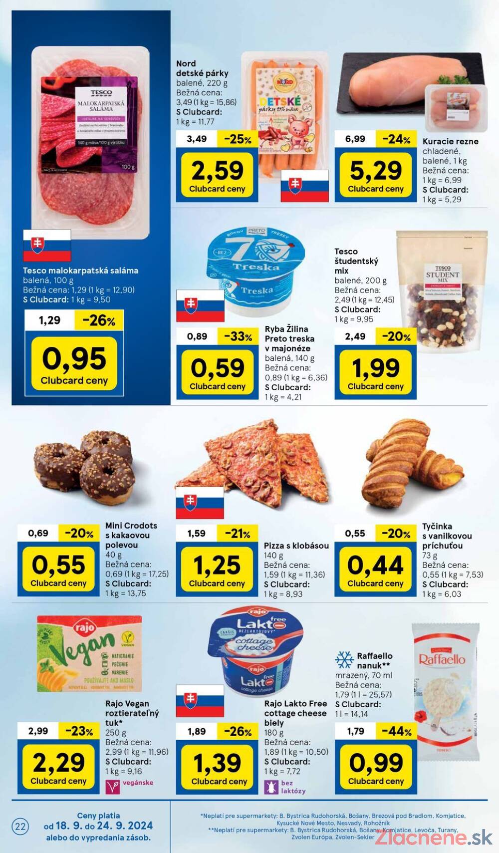 Leták Tesco - Tesco supermarkety od 18.9. do 24.9.2024 - strana 22