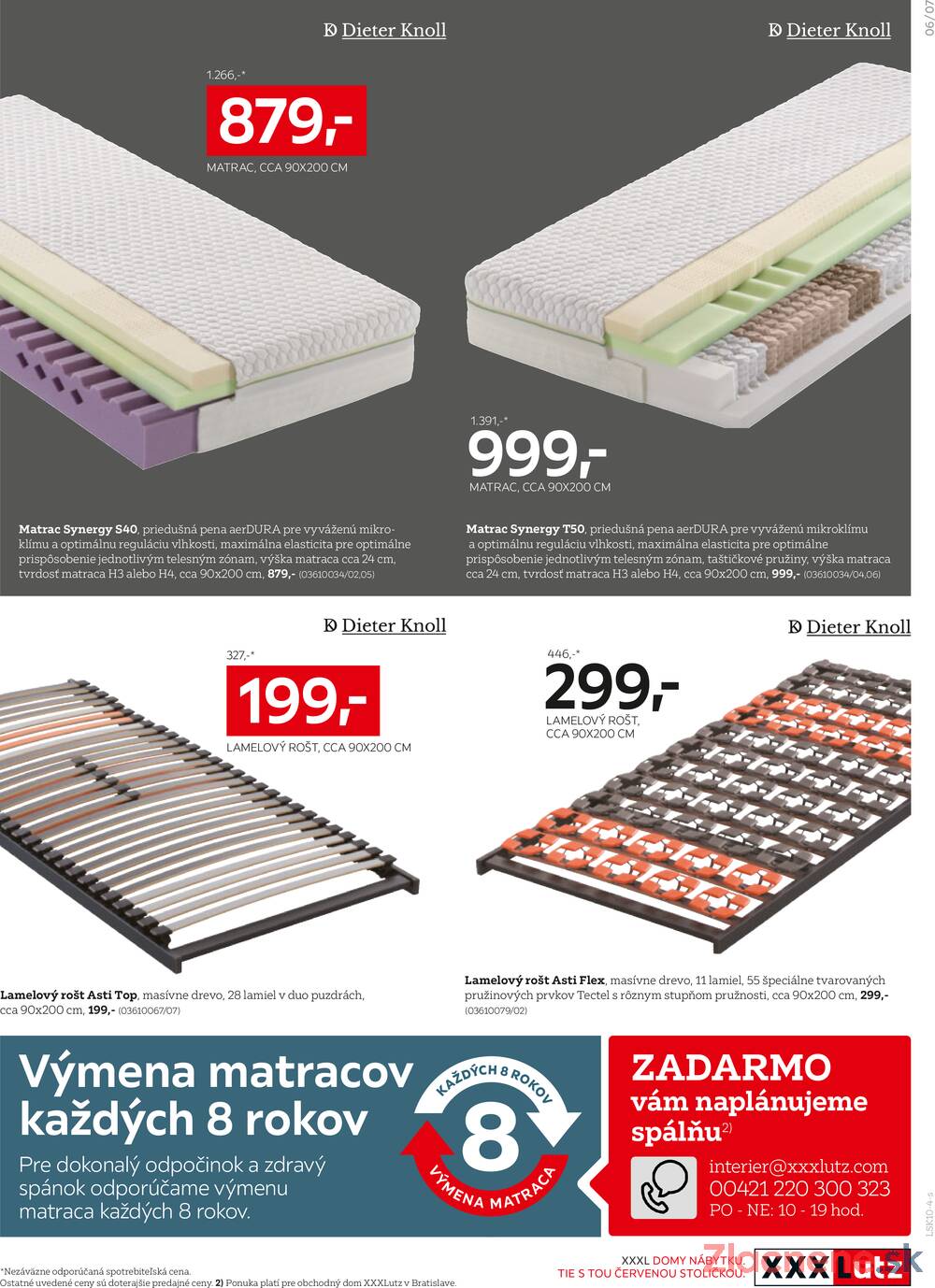 Leták XXXLutz - XXXlutz výber spální! od 1.10. do 30.6.2025 - strana 7