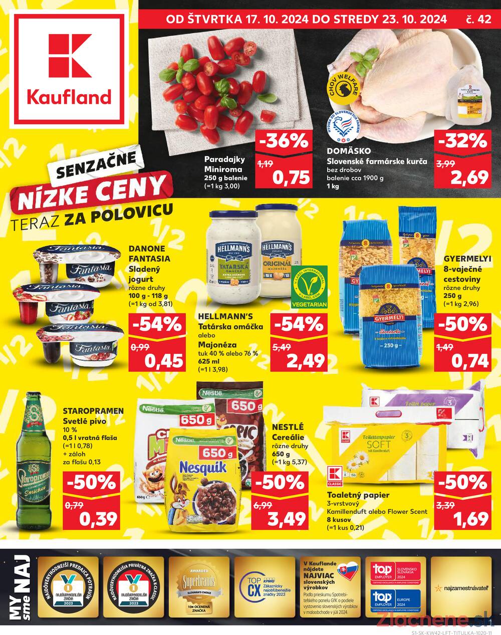 Leták Kaufland - Kaufland 17.10. - 23.10. - Kaufland Tvrdošín - strana 1