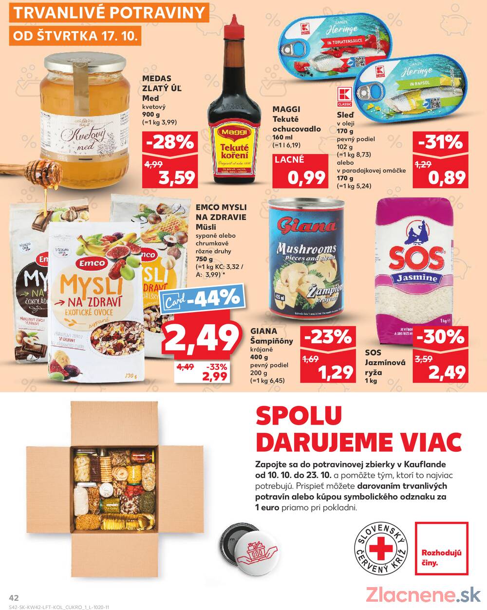 Leták Kaufland - Kaufland 17.10. - 23.10. - Kaufland Bratislava - Rača - strana 42