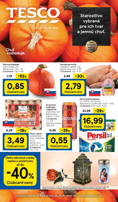 Leták Tesco malé hypermarkety od 23.10. do 29.10.2024