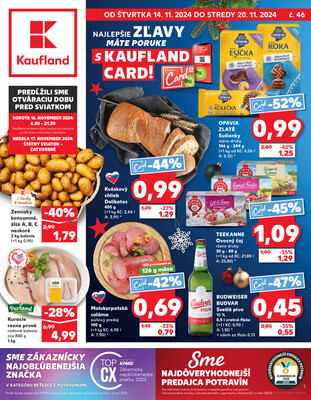 Leták Kaufland 14.11. - 20.11. - Kaufland Partizánske