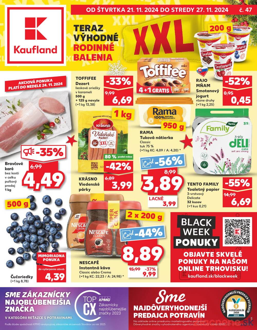 Leták Kaufland - Kaufland 21.11. - 27.11. - Kaufland Trnava - Nová ul. - strana 1