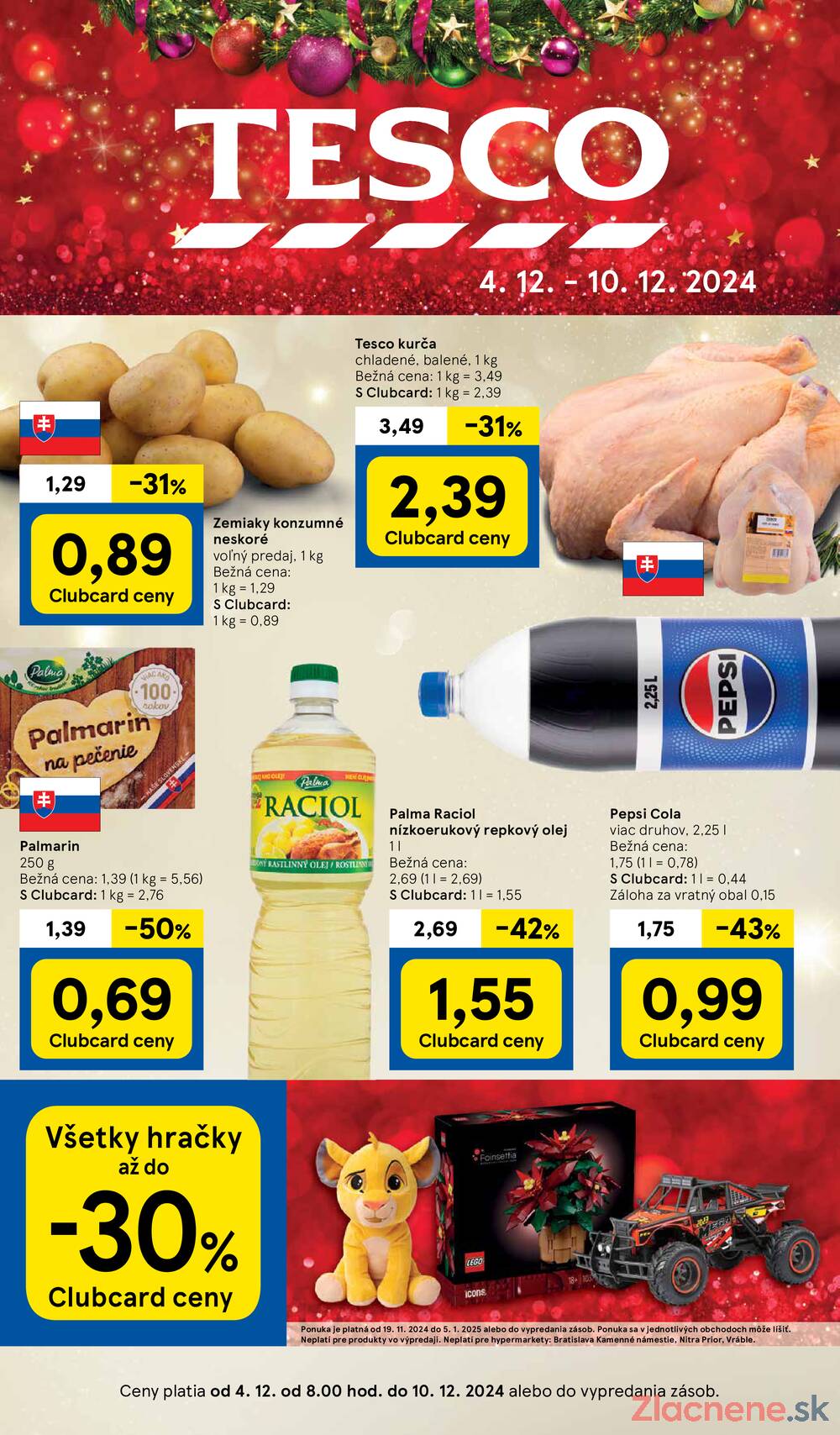 Leták Tesco - Tesco malé hypermarkety od 4.12. do 10.12.2024 - strana 1