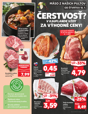 Kaufland 16.1. - 22.1. - Kaufland Tvrdošín