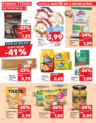 Kaufland 16.1. - 22.1. - Kaufland Tvrdošín