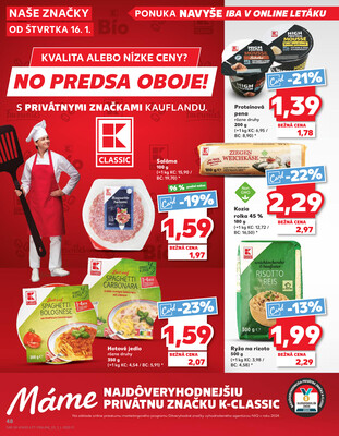 Kaufland 16.1. - 22.1. - Kaufland Tvrdošín