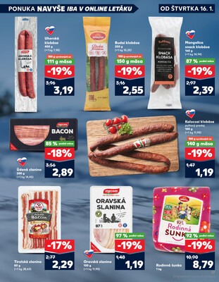 Kaufland 16.1. - 22.1. - Kaufland Poprad - Jiřího Wolkera