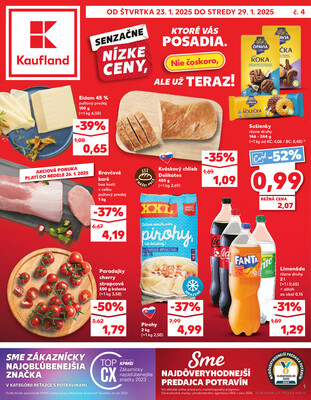 Leták Kaufland 23.1. - 29.1. - Kaufland Trnava - Nová ul.