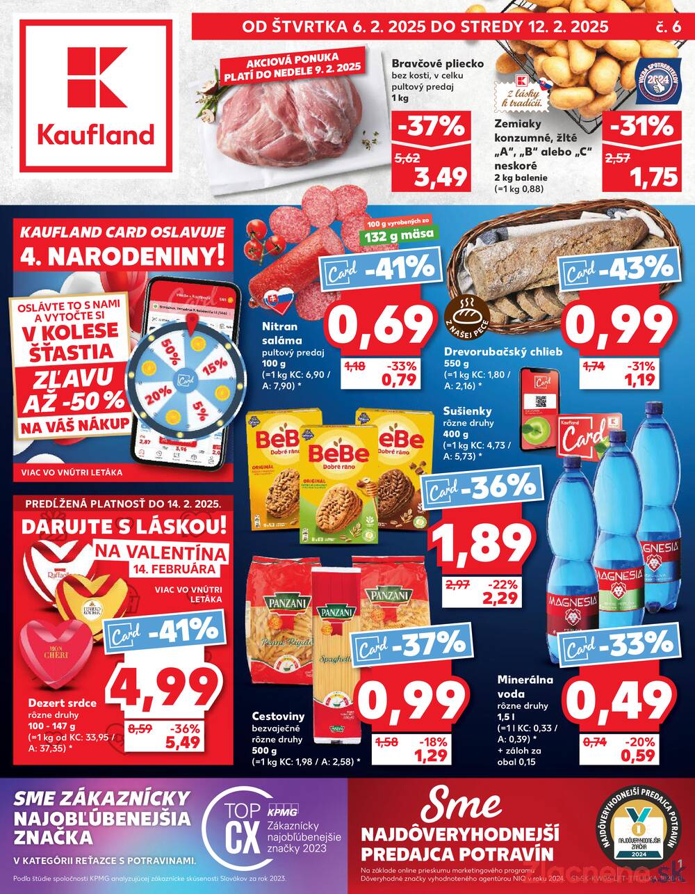 Leták Kaufland - Kaufland 6.2. - 12.2. - Kaufland Michalovce - strana 1