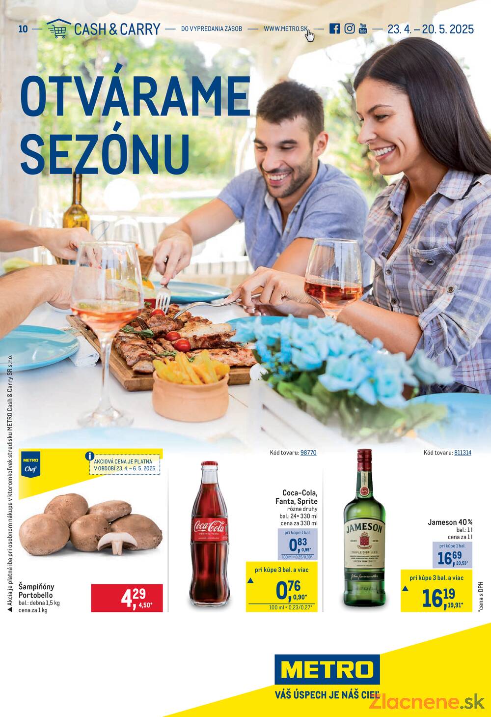 Leták METRO - Metro Otváráme sezónu do 20.5. - strana 1