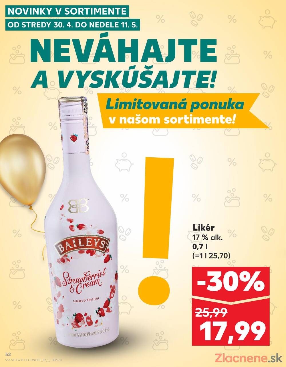 Leták Kaufland - Kaufland 30.4. - 6.5. - Kaufland Nové Mesto nad Váhom - strana 52