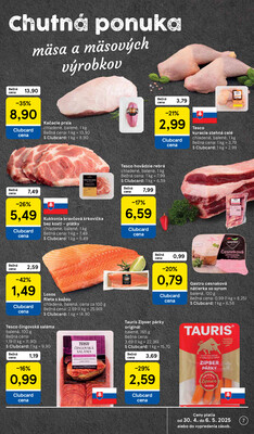 Tesco supermarkety od 30.4. do 6.5.2025