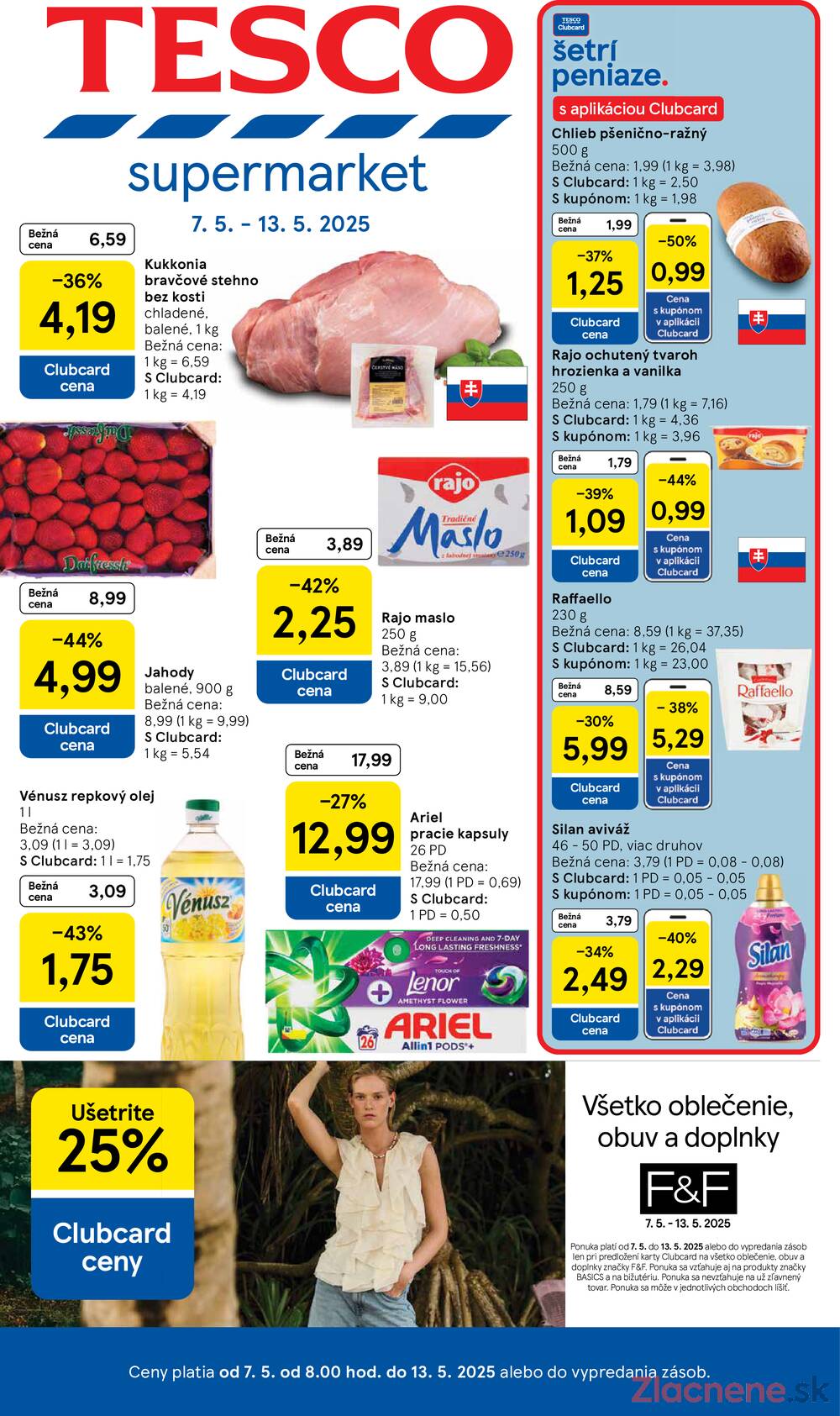 Leták Tesco - Tesco supermarkety od 7.5. do 13.5.2025 - strana 1 Leták Tesco - Tesco supermarkety od 7.5. do 13.5.2025 - strana 1