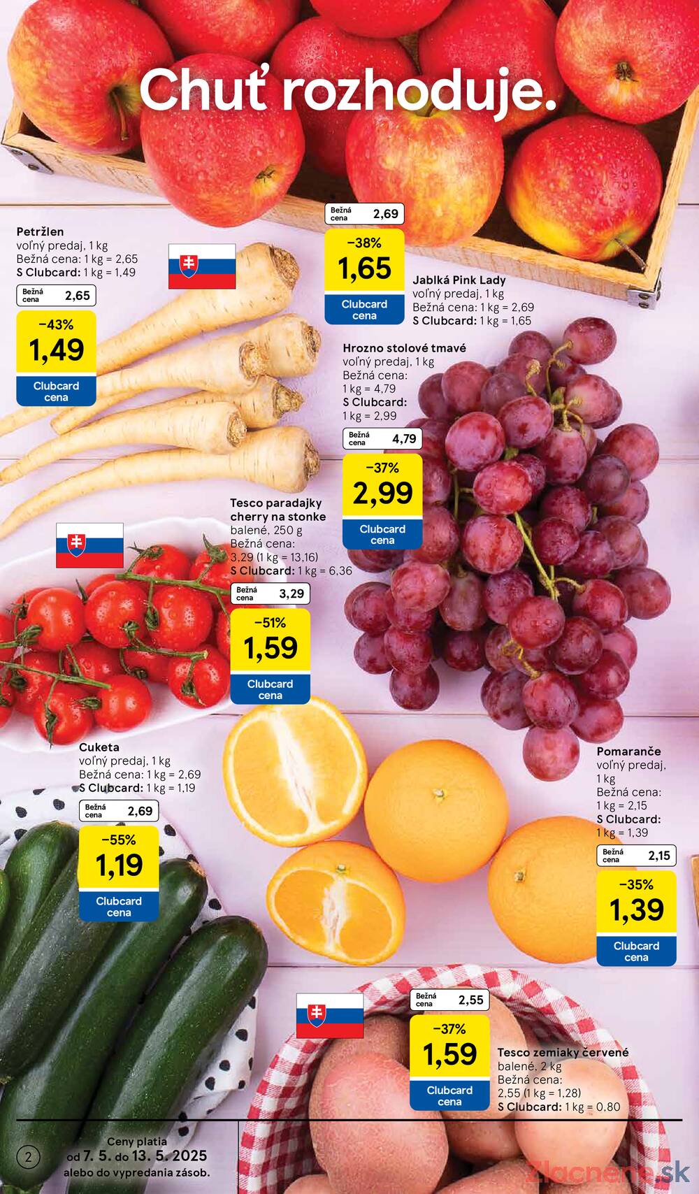 Leták Tesco - Tesco supermarkety od 7.5. do 13.5.2025 - strana 2 Leták Tesco - Tesco supermarkety od 7.5. do 13.5.2025 - strana 2