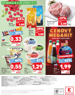 Kaufland 15.5. - 21.5. - Kaufland Humenné