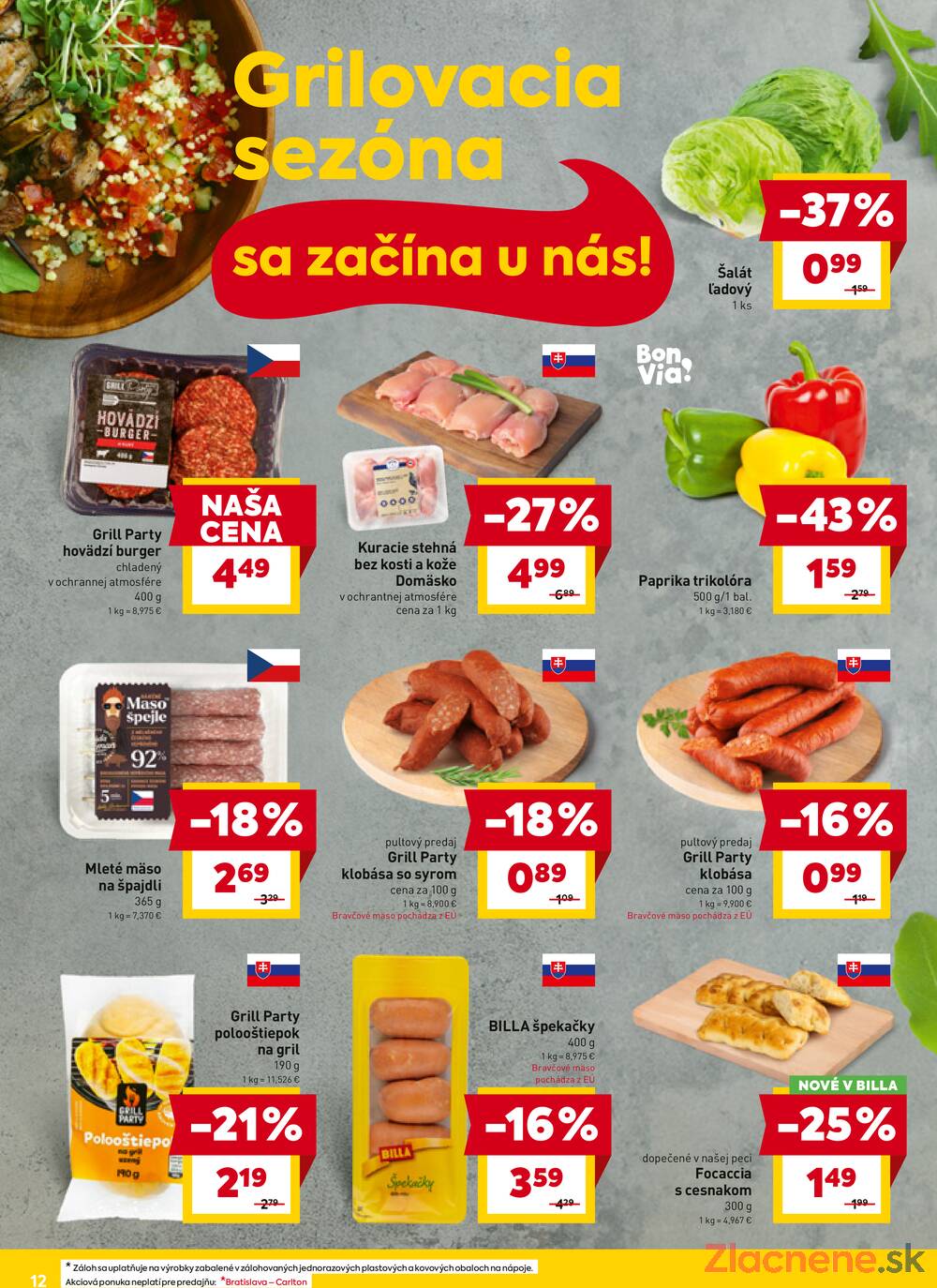 Leták Billa - Billa od 14.5. do 20.5.2025 - strana 12 Leták Billa - Billa od 14.5. do 20.5.2025 - strana 12