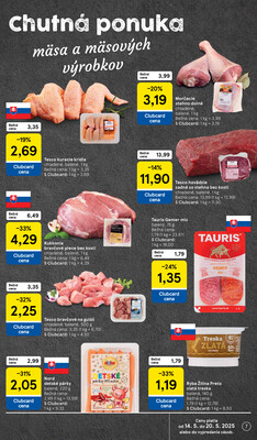 Tesco supermarkety od 14.5. do 20.5.2025