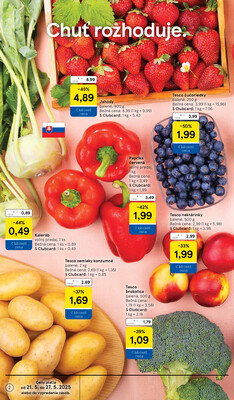Tesco supermarkety od 21.5. do 27.5.2025