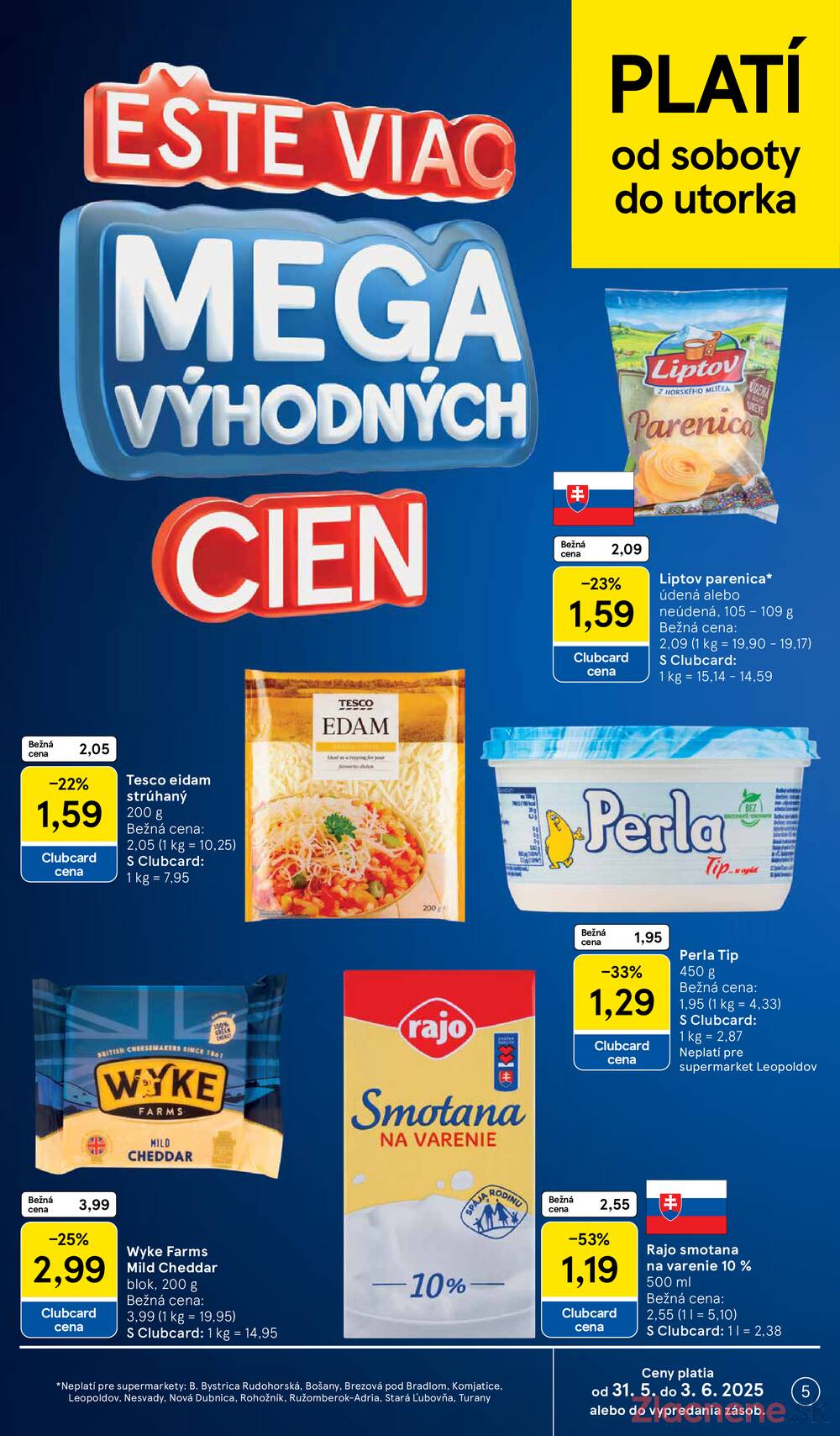 Leták Tesco - Tesco supermarkety od 28.5. do 3.6.2025 - strana 5 Leták Tesco - Tesco supermarkety od 28.5. do 3.6.2025 - strana 5