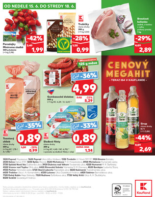 Kaufland 12.6. - 18.6. - Kaufland Tvrdošín