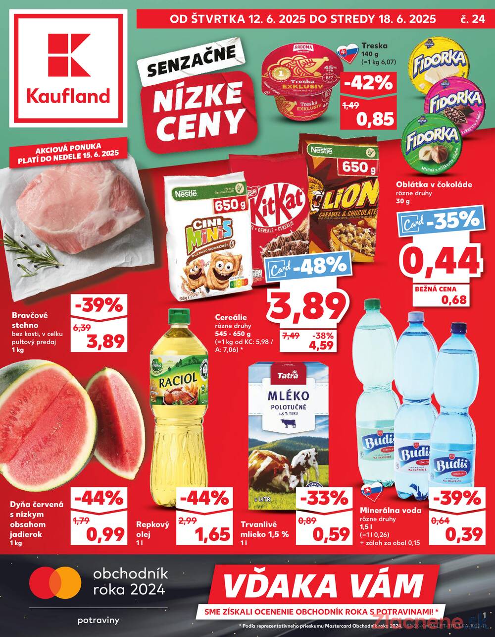 Leták Kaufland - Kaufland 12.6. - 18.6. - Kaufland Humenné - strana 1