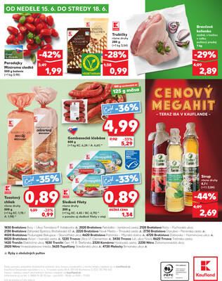 Kaufland 12.6. - 18.6. - Kaufland Bratislava - Podunajské Biskupice