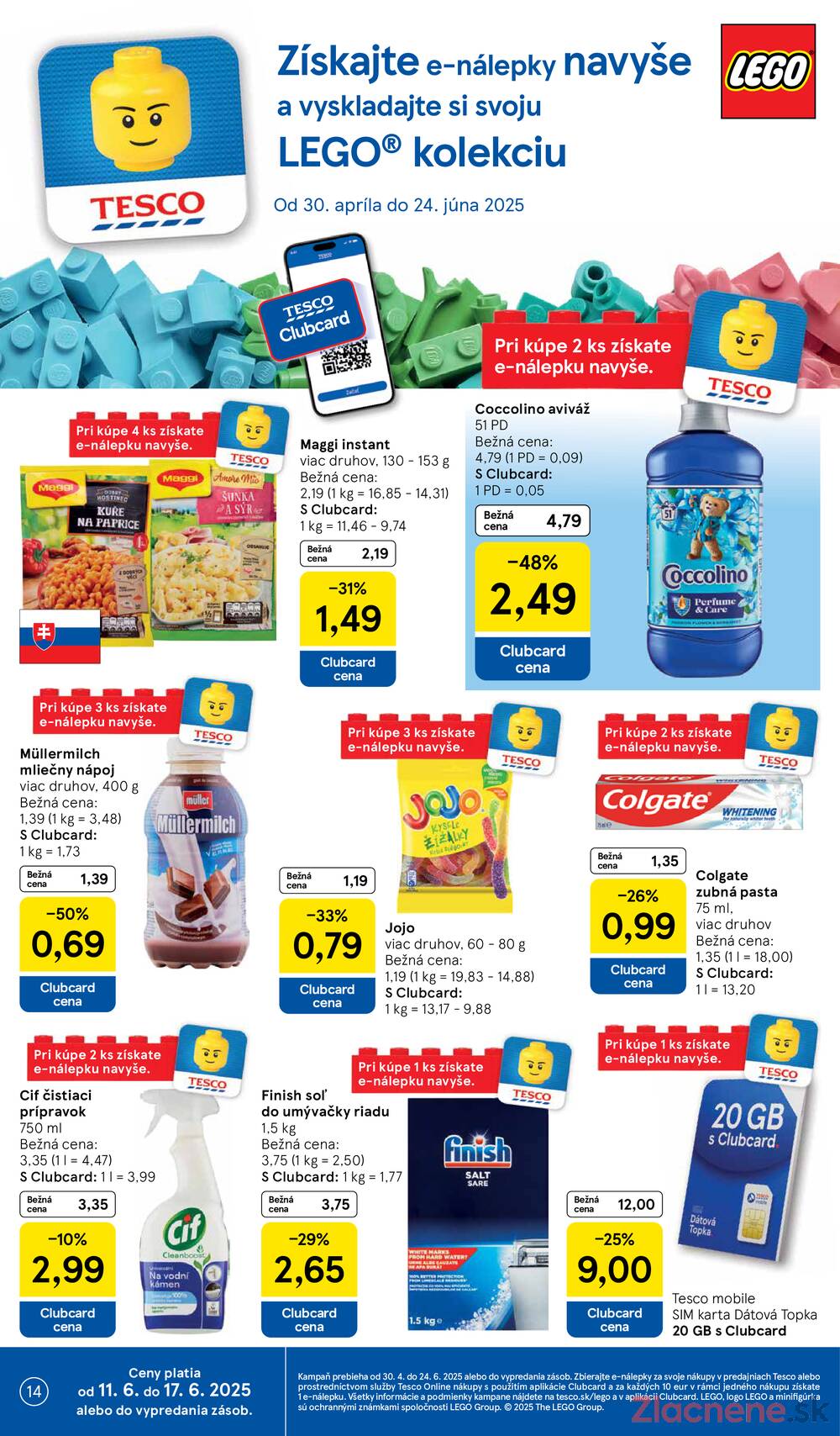 Leták Tesco - Tesco supermarkety od 11.6. do 17.6.2025 - strana 14 Leták Tesco - Tesco supermarkety od 11.6. do 17.6.2025 - strana 14