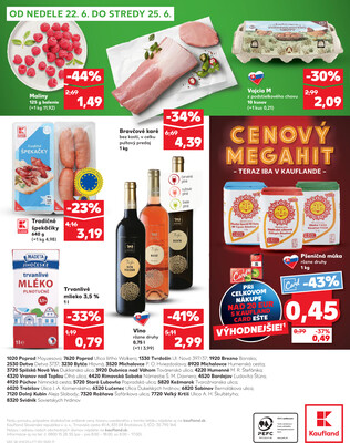 Kaufland 19.6. - 25.6. - Kaufland Brezno