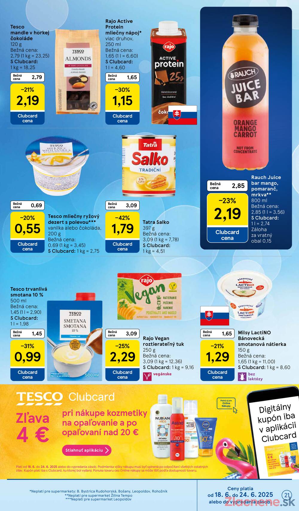 Leták Tesco - Tesco supermarkety od 18.6. do 24.6.2025 - strana 21 Leták Tesco - Tesco supermarkety od 18.6. do 24.6.2025 - strana 21