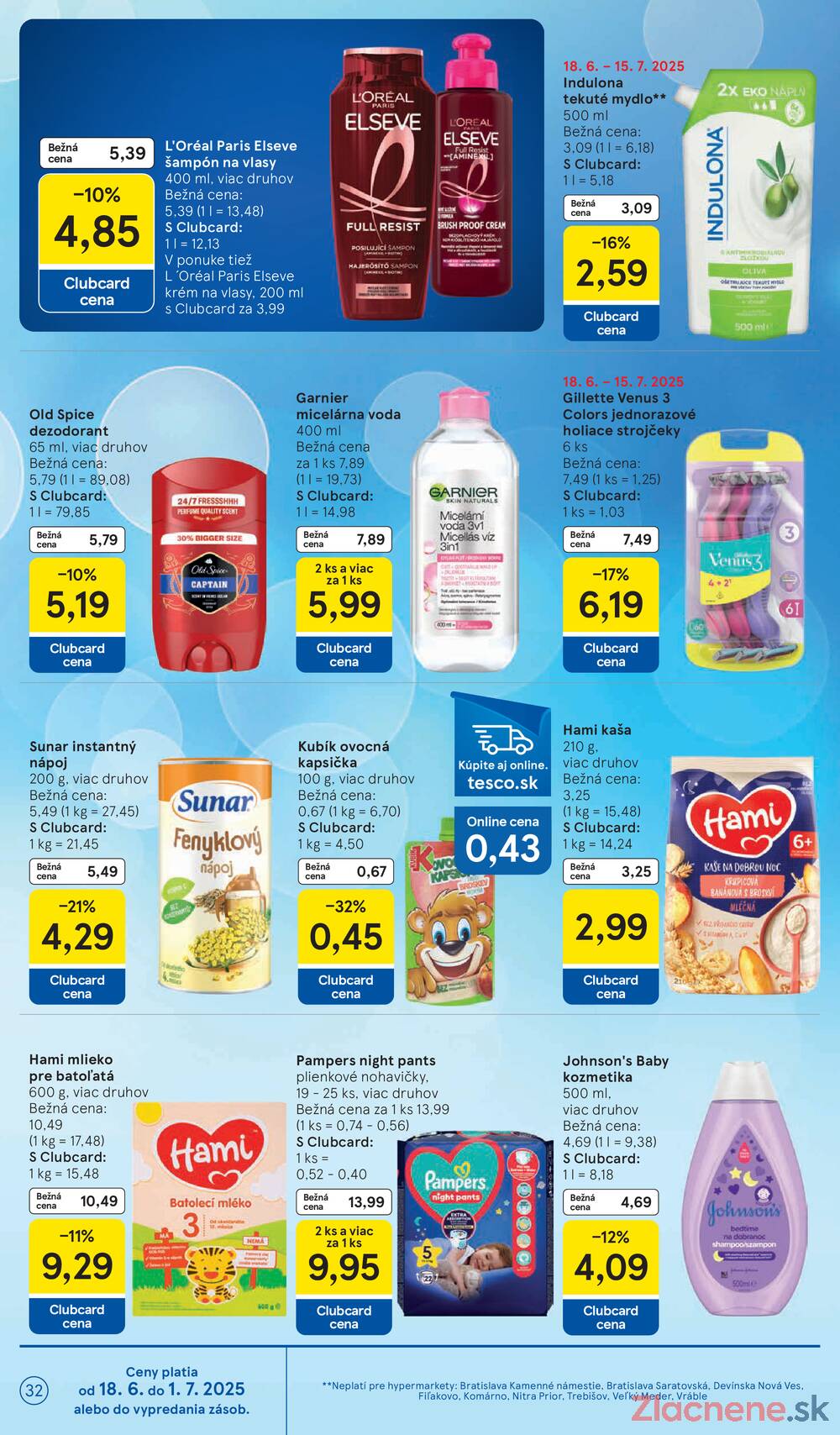 Leták Tesco - Tesco malé hypermarkety od 18.6. do 24.6.2025 - strana 32 Leták Tesco - Tesco malé hypermarkety od 18.6. do 24.6.2025 - strana 32