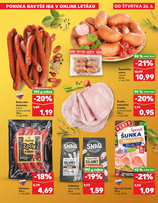 Kaufland 26.6. - 2.7. - Kaufland Rimavská Sobota