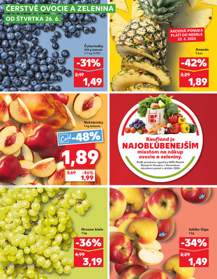 Kaufland 26.6. - 2.7. - Kaufland Púchov