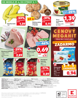 Kaufland 26.6. - 2.7. - Kaufland Trebišov