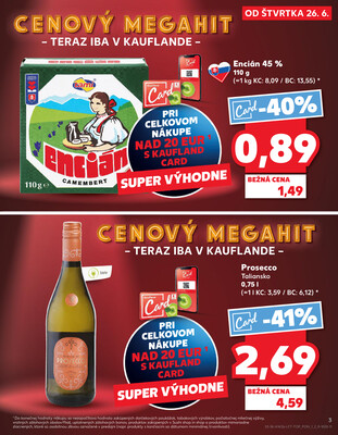 Kaufland 26.6. - 2.7. - Kaufland Prievidza
