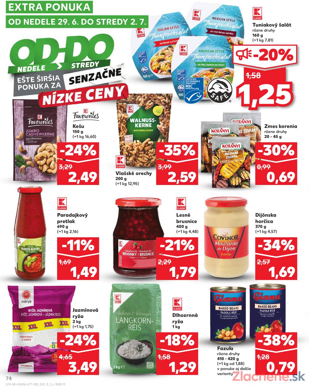 Leták Kaufland - Kaufland 26.6. - 2.7. - Kaufland - Pezinok-Grinava - strana 74