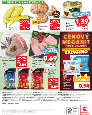 Kaufland 26.6. - 2.7. - Kaufland Nitra-Chrenova