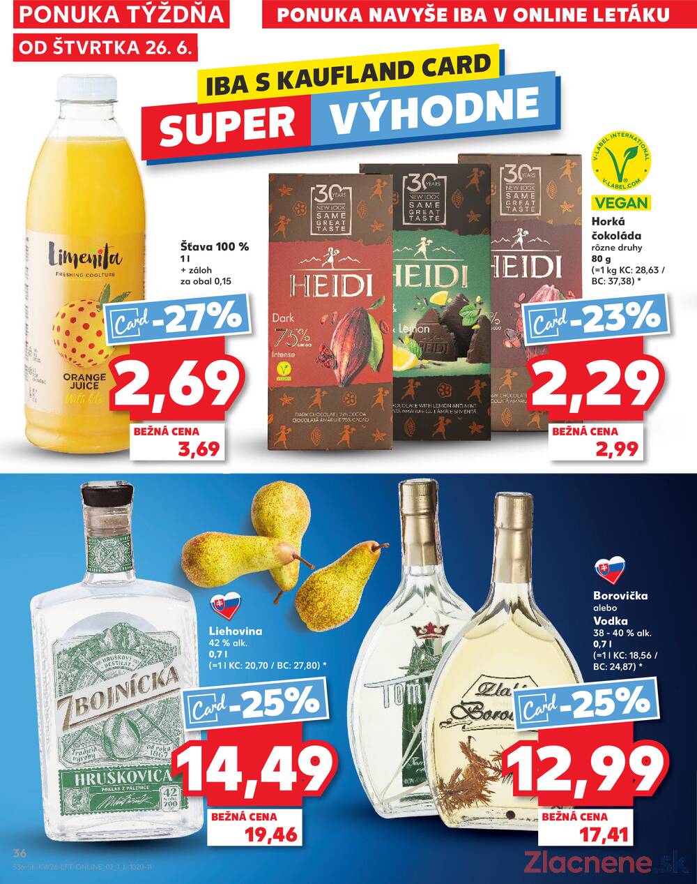 Leták Kaufland - Kaufland 26.6. - 2.7. - Kaufland (Harmincova, Bratislava - Dúbravka) - strana 36