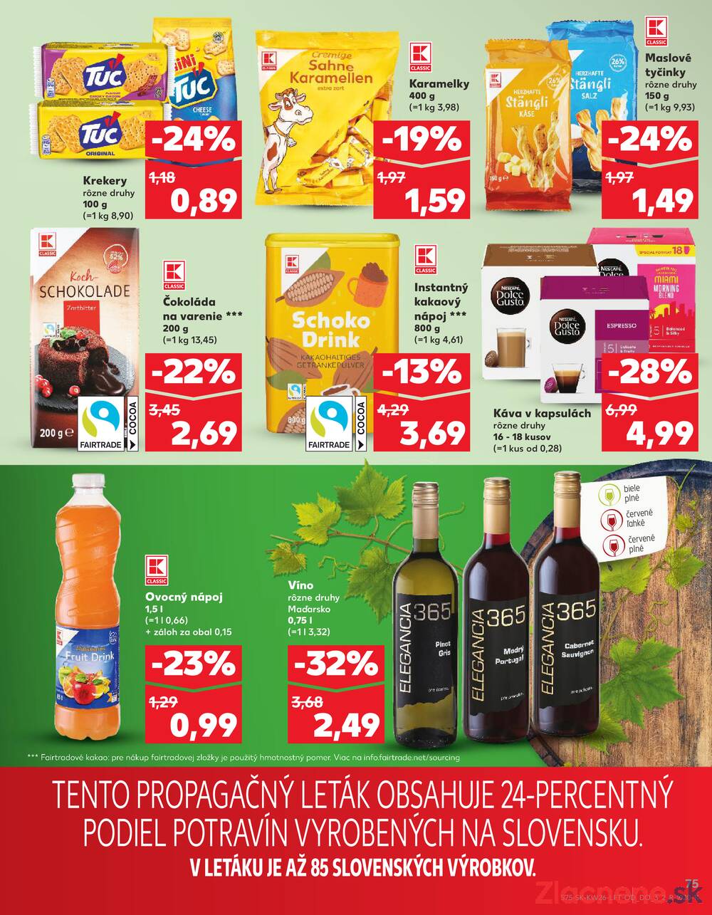 Leták Kaufland - Kaufland 26.6. - 2.7. - Kaufland (Harmincova, Bratislava - Dúbravka) - strana 75