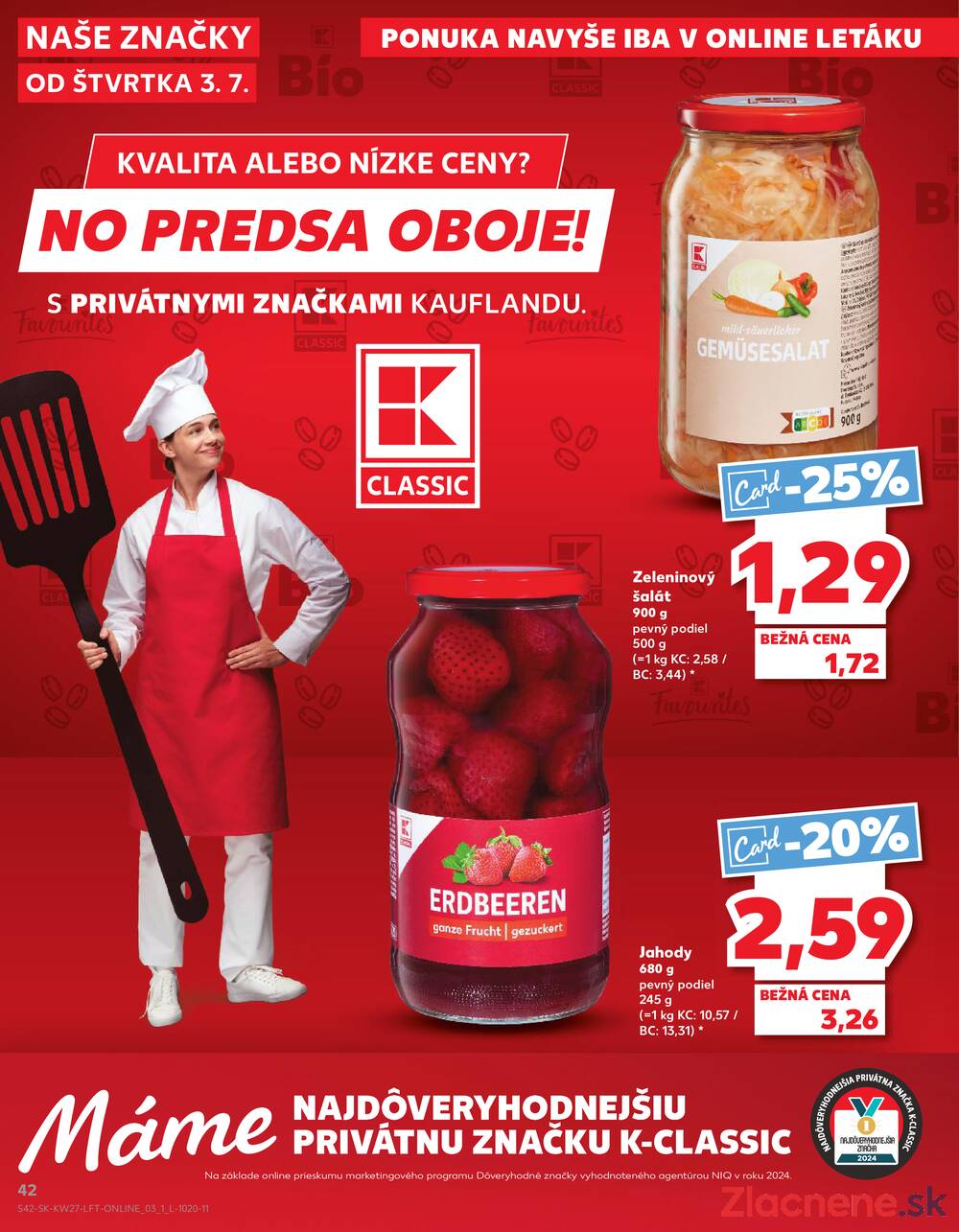 Leták Kaufland - Kaufland 3.7. - 9.7. - Kaufland Zlaté Moravce - strana 42