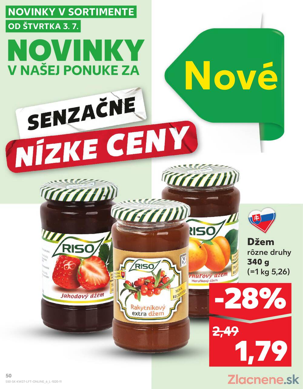 Leták Kaufland - Kaufland 3.7. - 9.7. - Kaufland Prešov - Ľubotice - strana 50