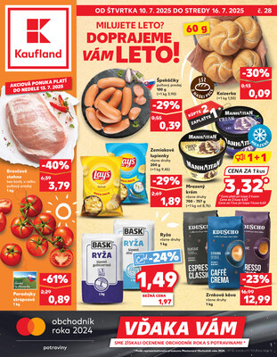 Leták Kaufland 10.7. - 16.7. - Kaufland Bytča