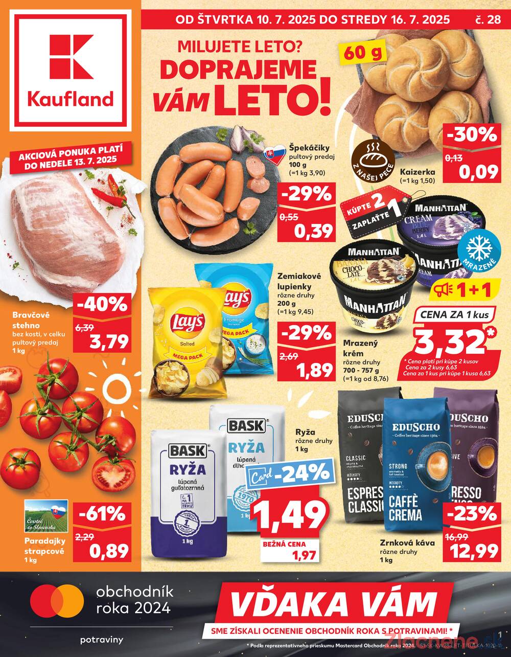 Leták Kaufland - Kaufland 10.7. - 16.7. - Kaufland Prešov - Sídlisko 3 - strana 1